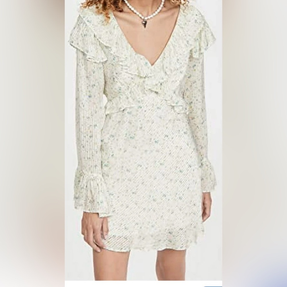 Free People Sweetest Thing Mini Dress – Ivory Floral – Size 8 – NWOT